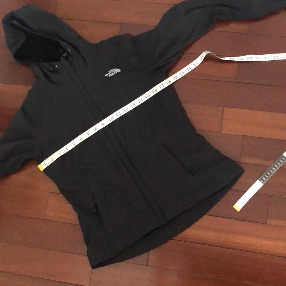 The north face black fleece lined fitted zipper pockets jacket - Picture 12 of 14